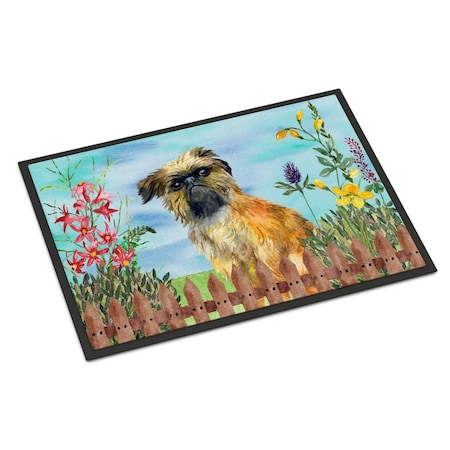 Jensendistributionservices Brussels Griffon Spring Indoor or Outdoor Mat - 18 x 27 in. MI2551543